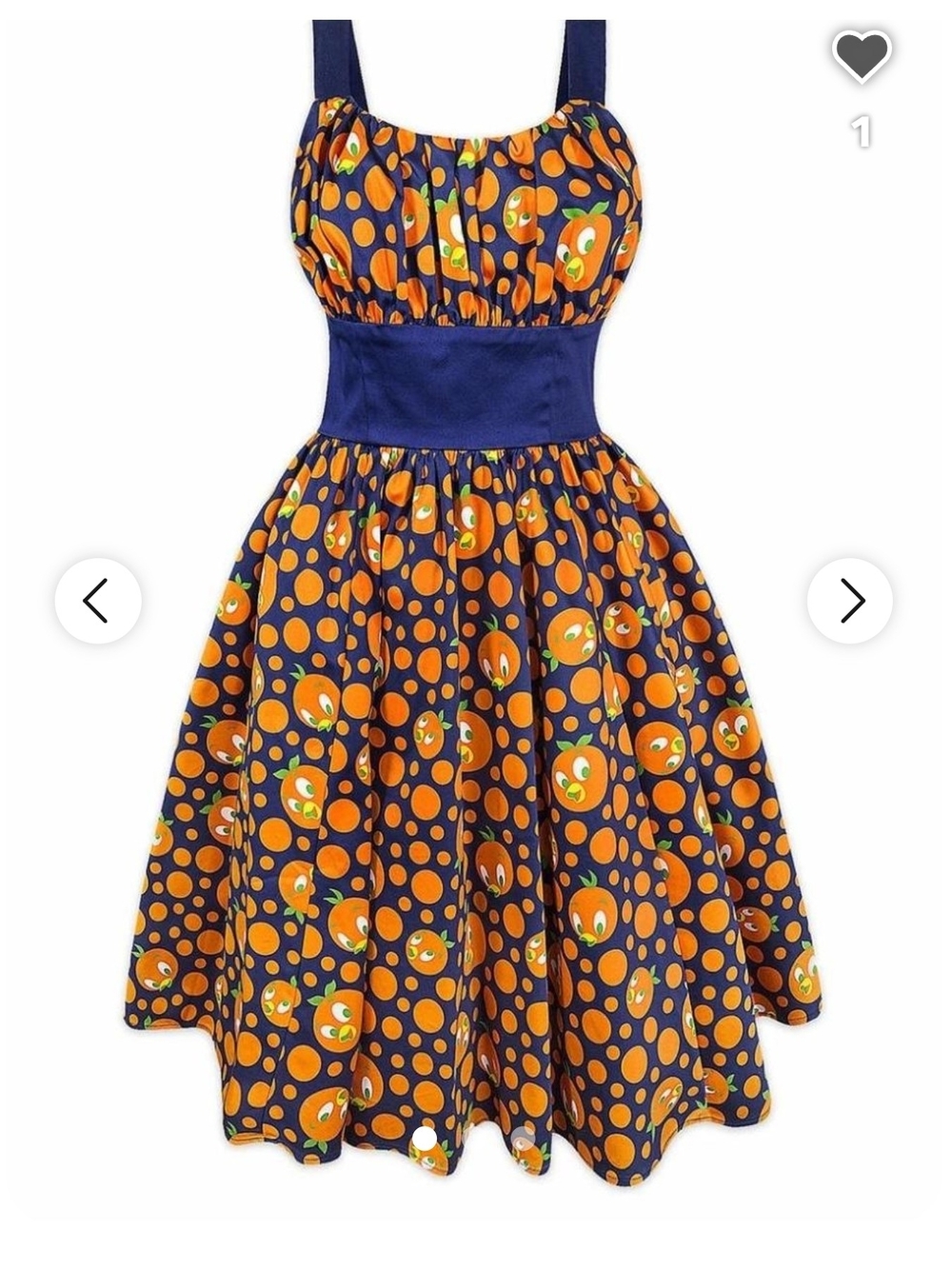 Disney Dress Shop Orange Bird Dress Nwt 1X